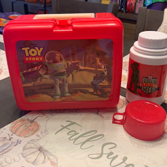 Disney Toy Story hard lunch box with thermos, New
